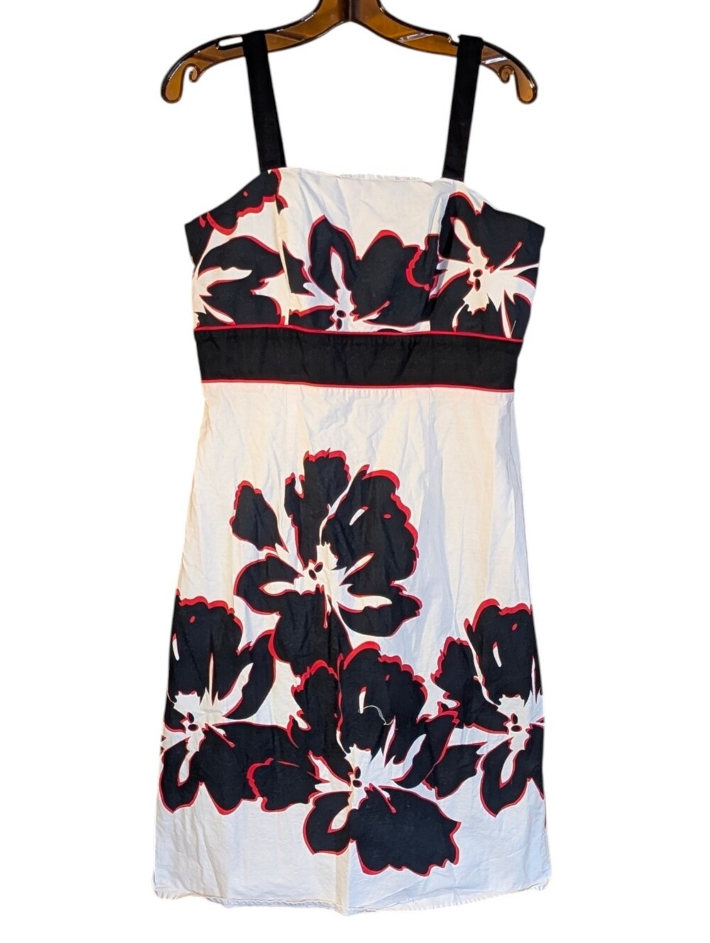 Another Thyme White Sundress with Black & Pink Floral Print 12 Summer Beach
